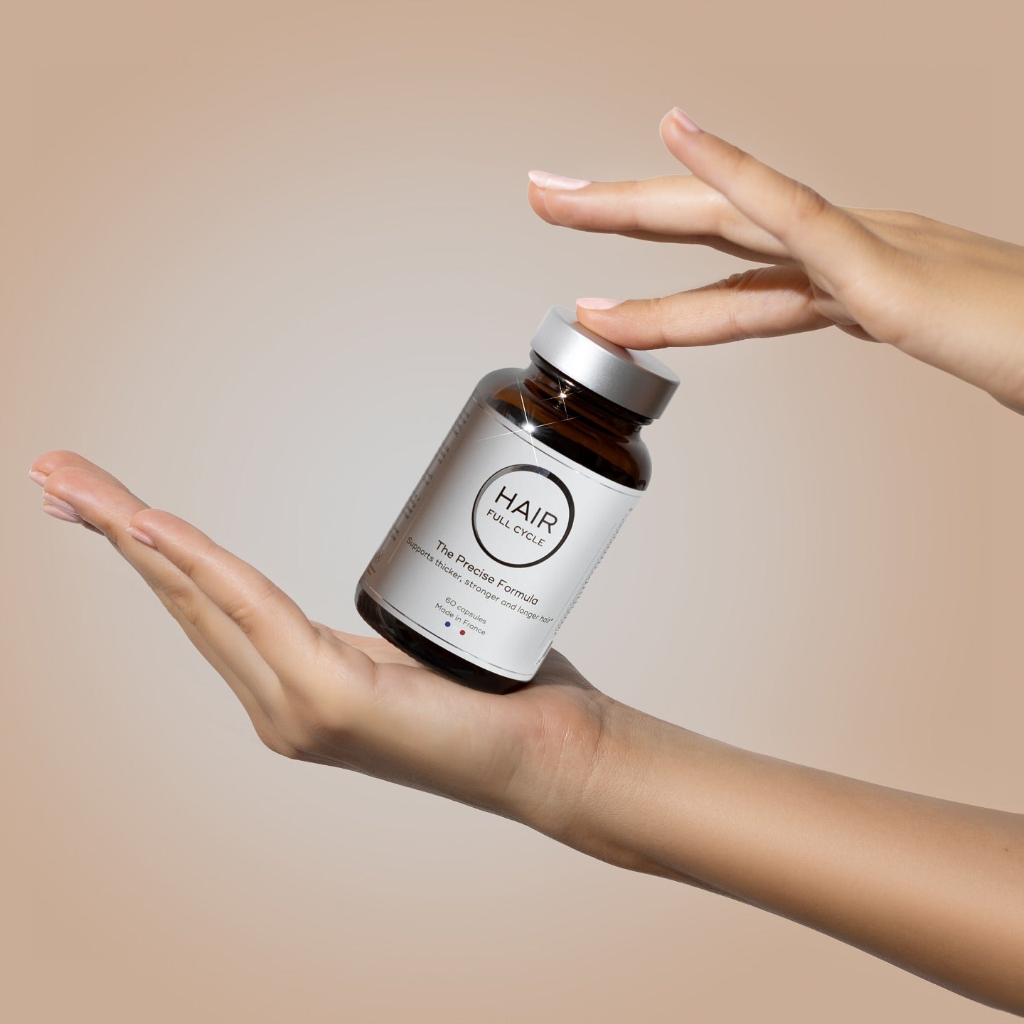Complément capillaire précise pour les cheveux