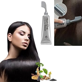 Crème de teinture pour cheveux aux fruits naturels pour hommes et femmes