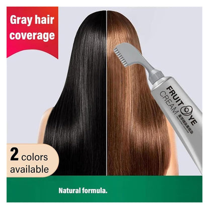 Crème de teinture pour cheveux aux fruits naturels pour hommes et femmes