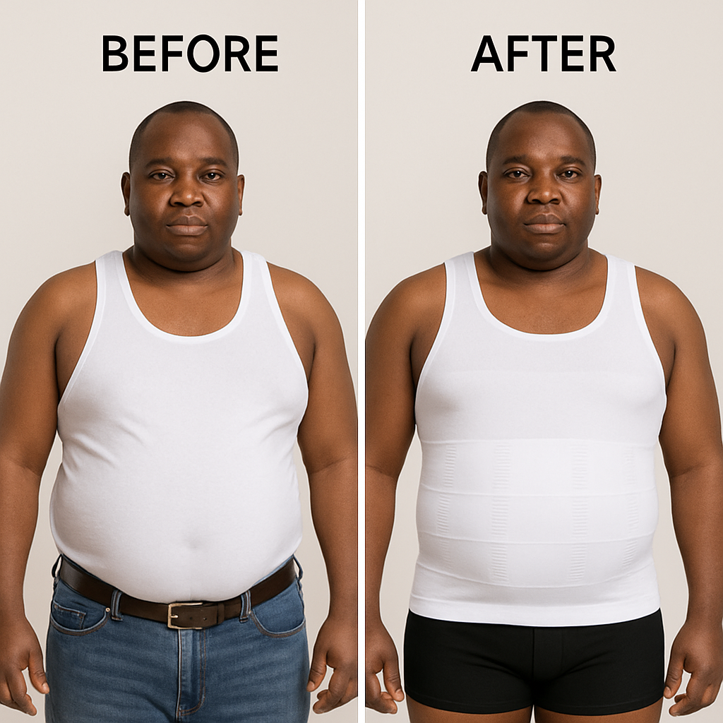 T-shirt pour cacher le ventre pour hommes