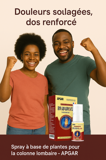 Spray à base de plantes pour la colonne lombaire