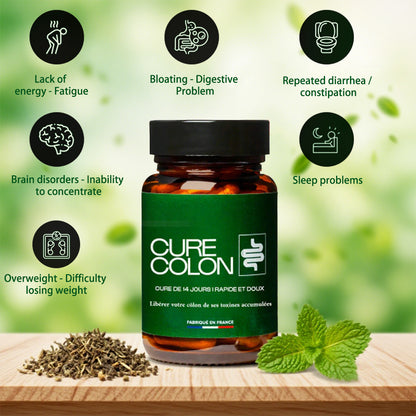 Cure Colon Capsules de désintoxication intestinale et de nettoyage du côlon