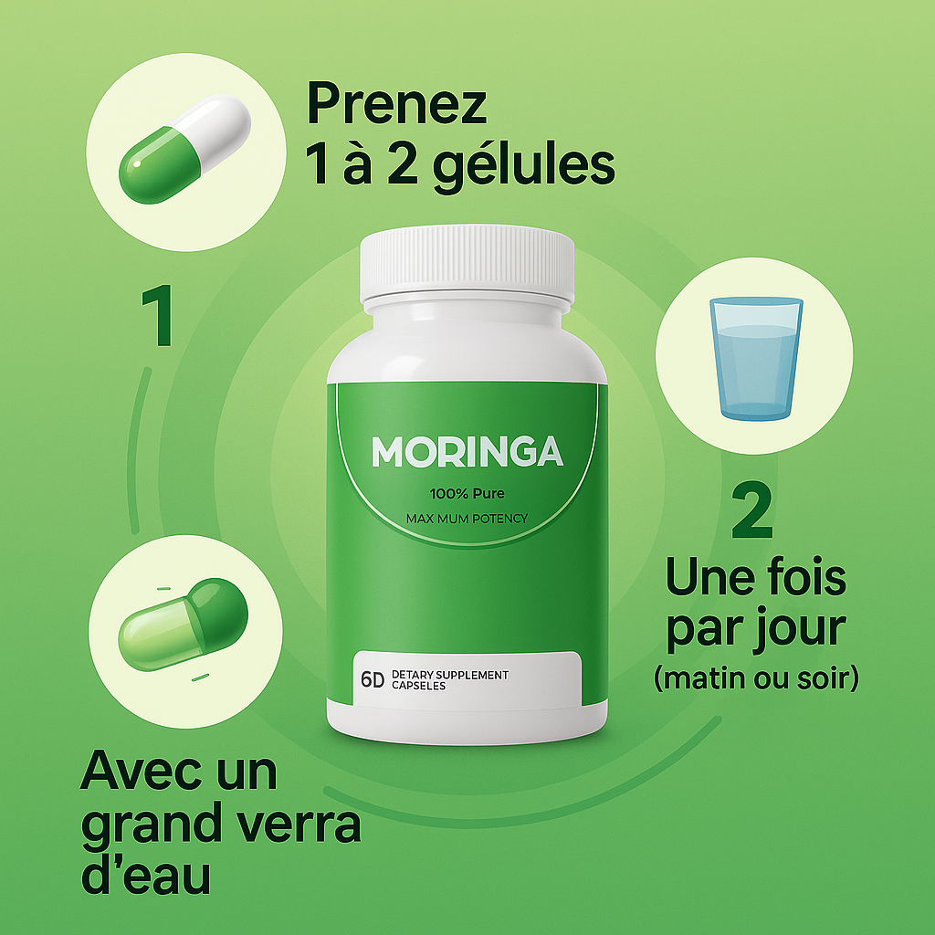 Capsule Feuille Protéine Végétale Moringa