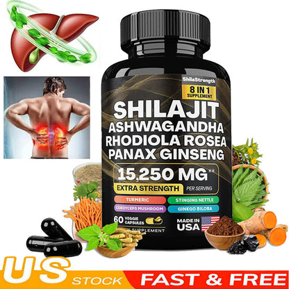 Capsules Shilajit pur de l'Himalaya