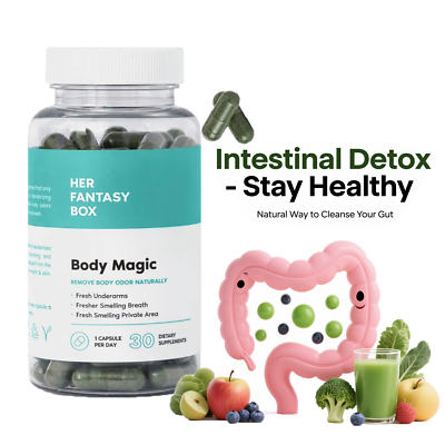 Les capsules de chlorophylle éliminent les odeurs corporelles